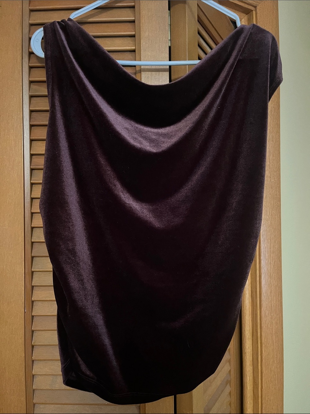 Old Navy Velvet Midi Skirt in Deep Eggplant